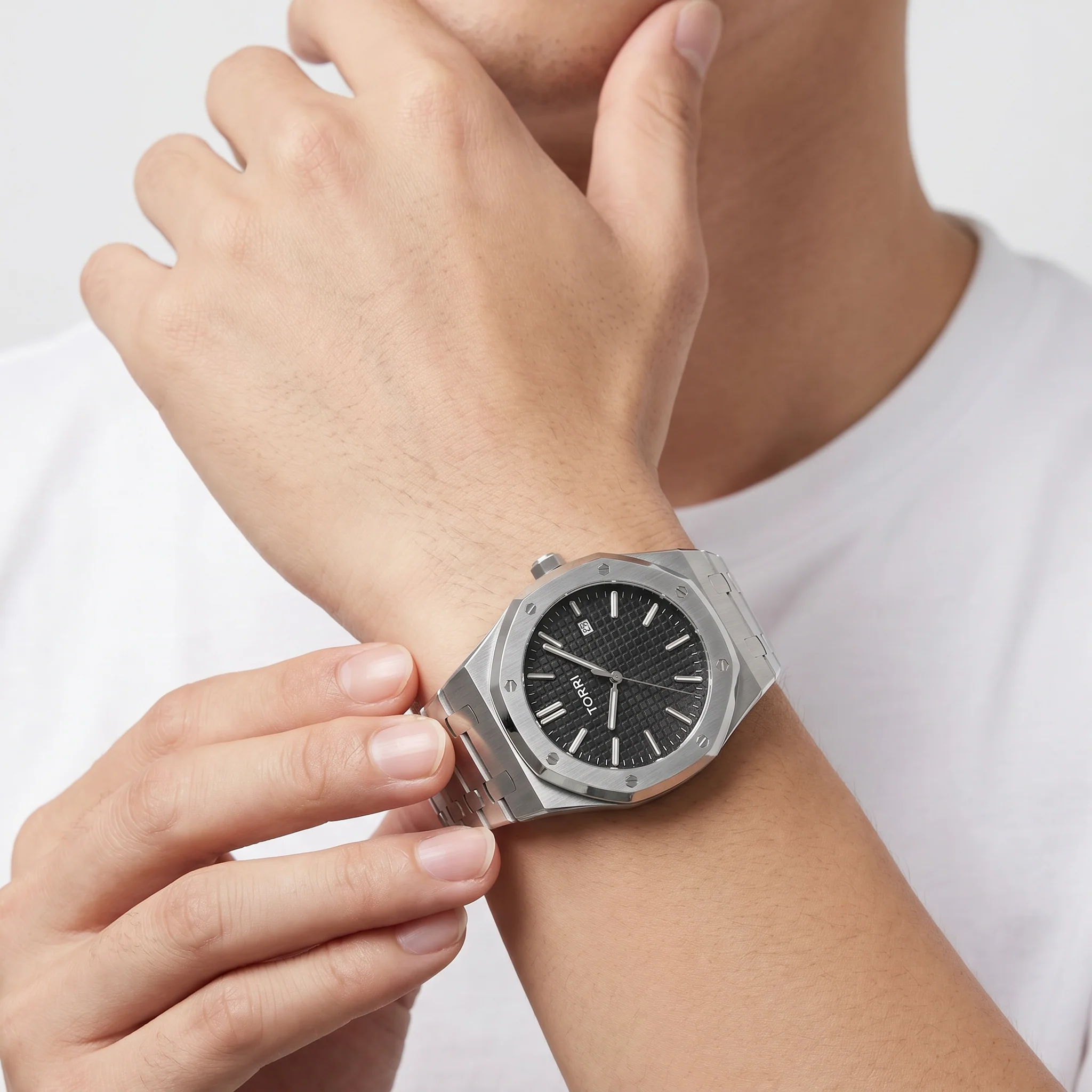 Men Romeo Silver Watch - Image 2