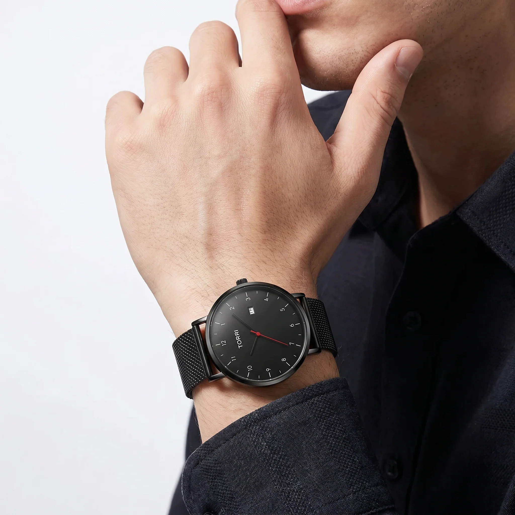 Men Black Watch - Image 2