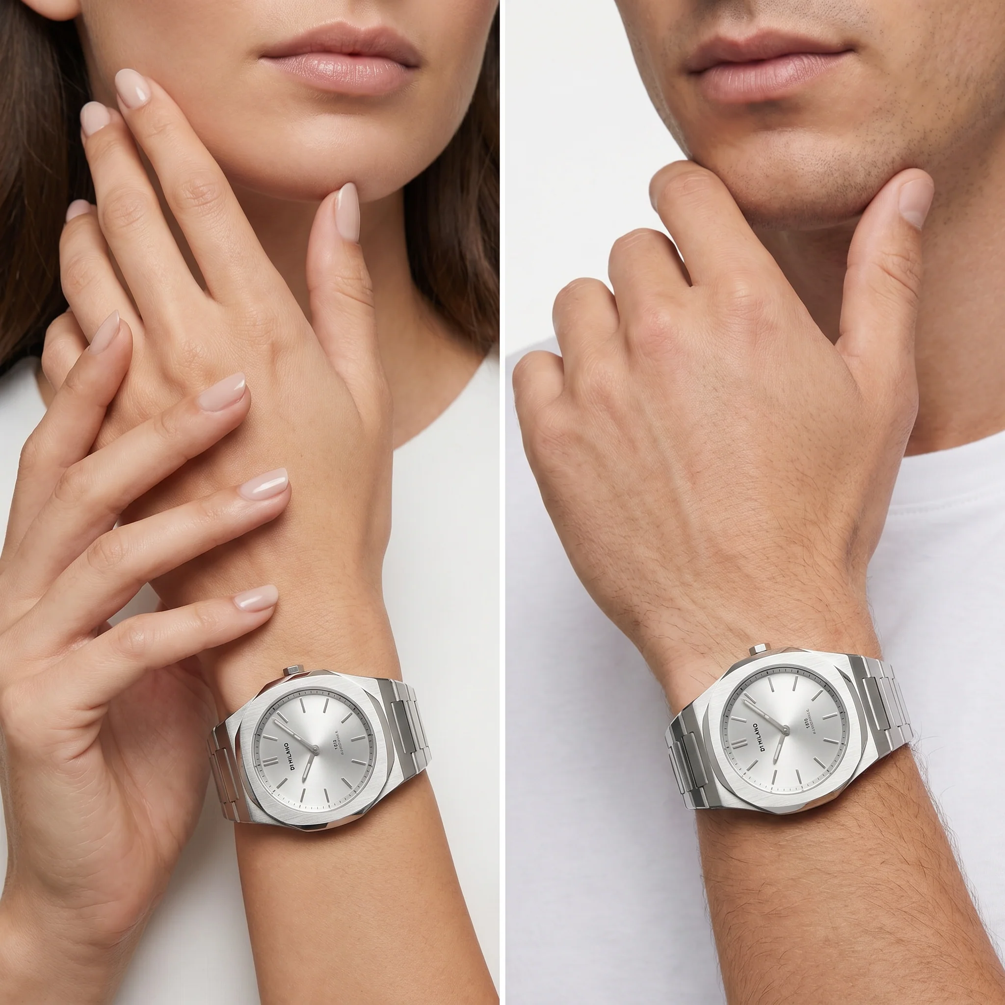 Unisex Groovy Silver Watch - Image 2