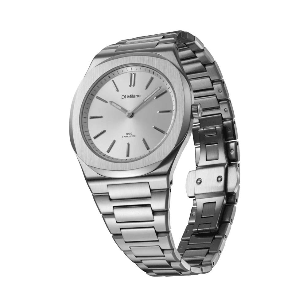 Unisex Groovy Silver Watch - Image 3