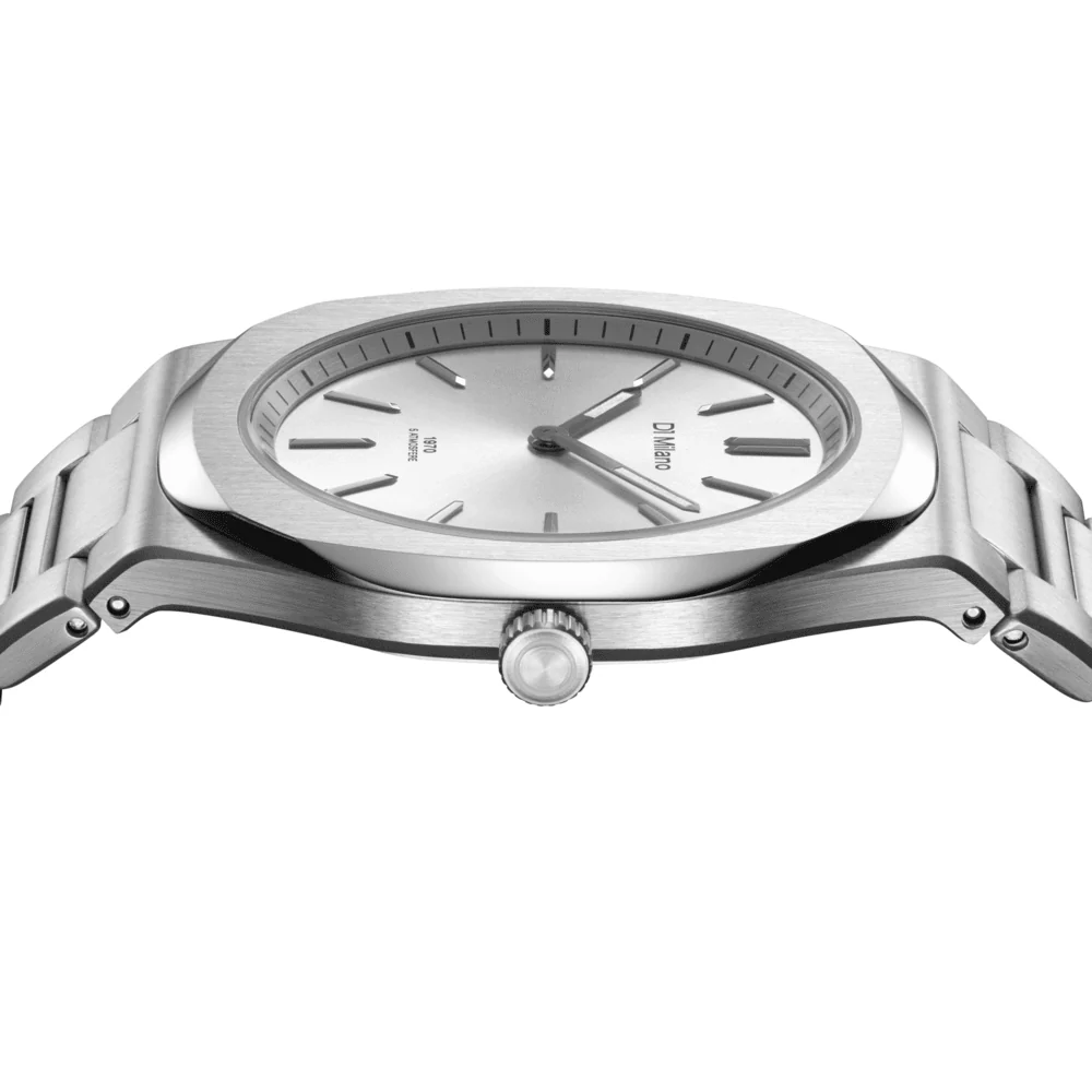 Unisex Groovy Silver Watch - Image 4
