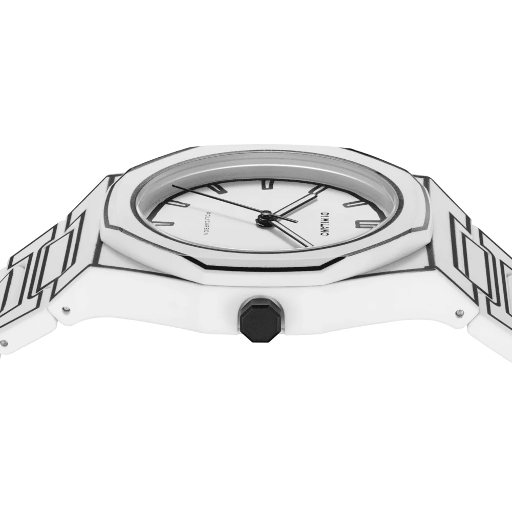 Unisex Polycarbon White Watch - Image 4