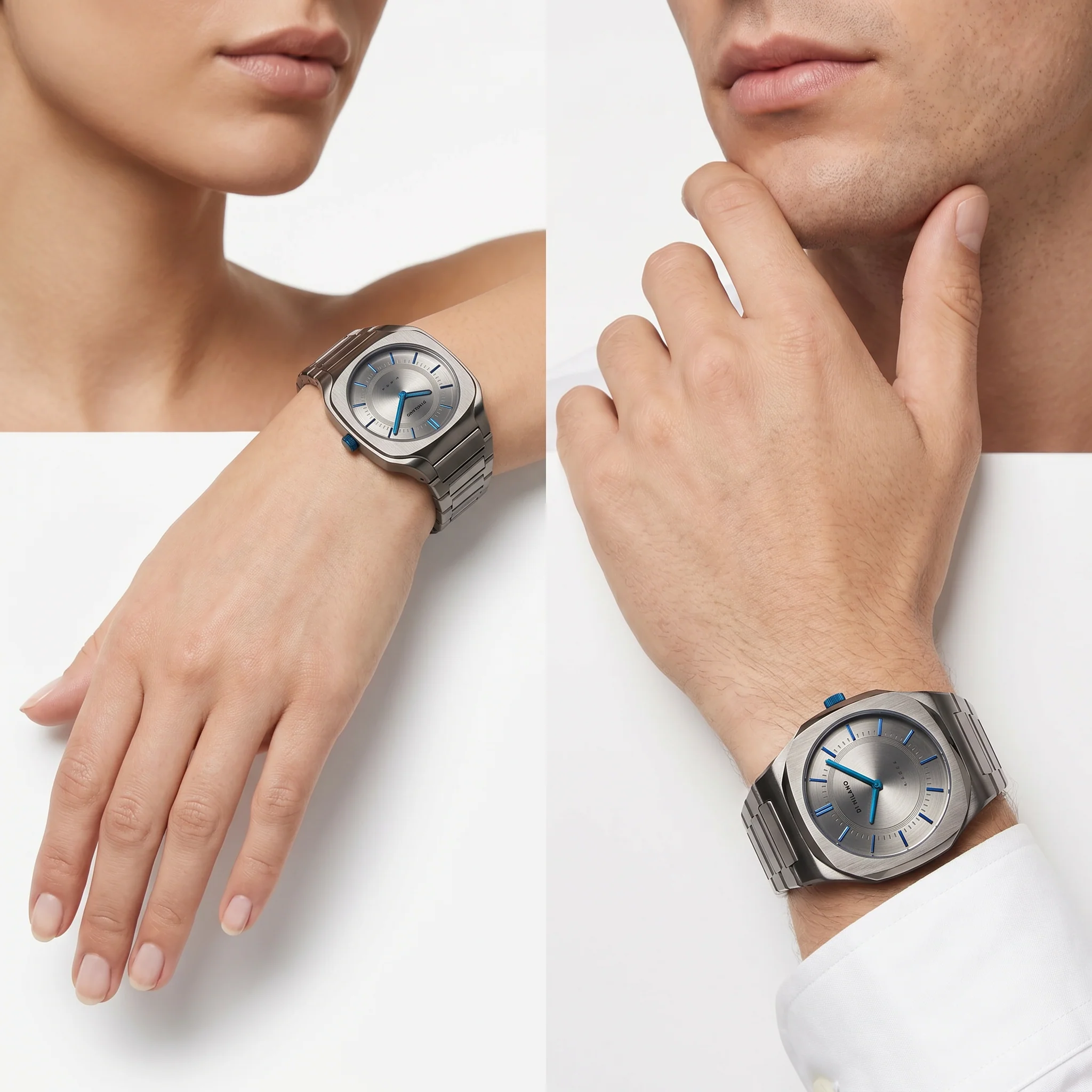 Unisex Square Grey Watch - Image 2