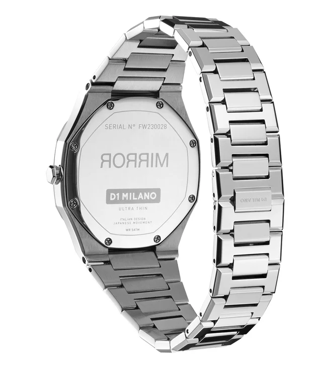 Unisex Ultra Thin Silver Watch - Image 5