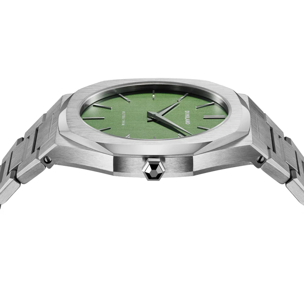 Men Ultra Thin Green Watch - Image 4