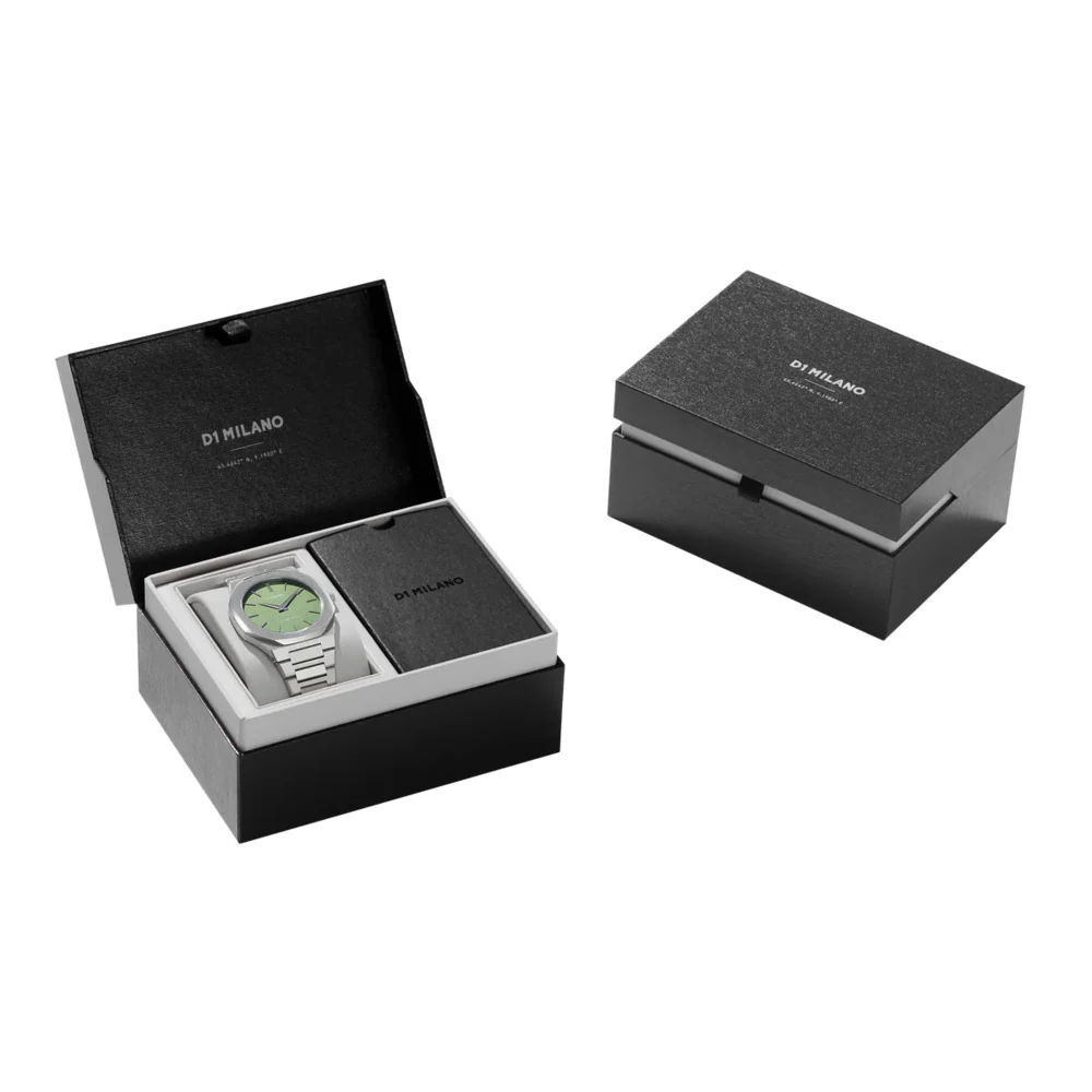 Men Ultra Thin Green Watch - Image 6
