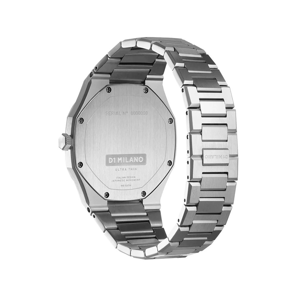 Men Ultra Thin Silver Watch - Image 5