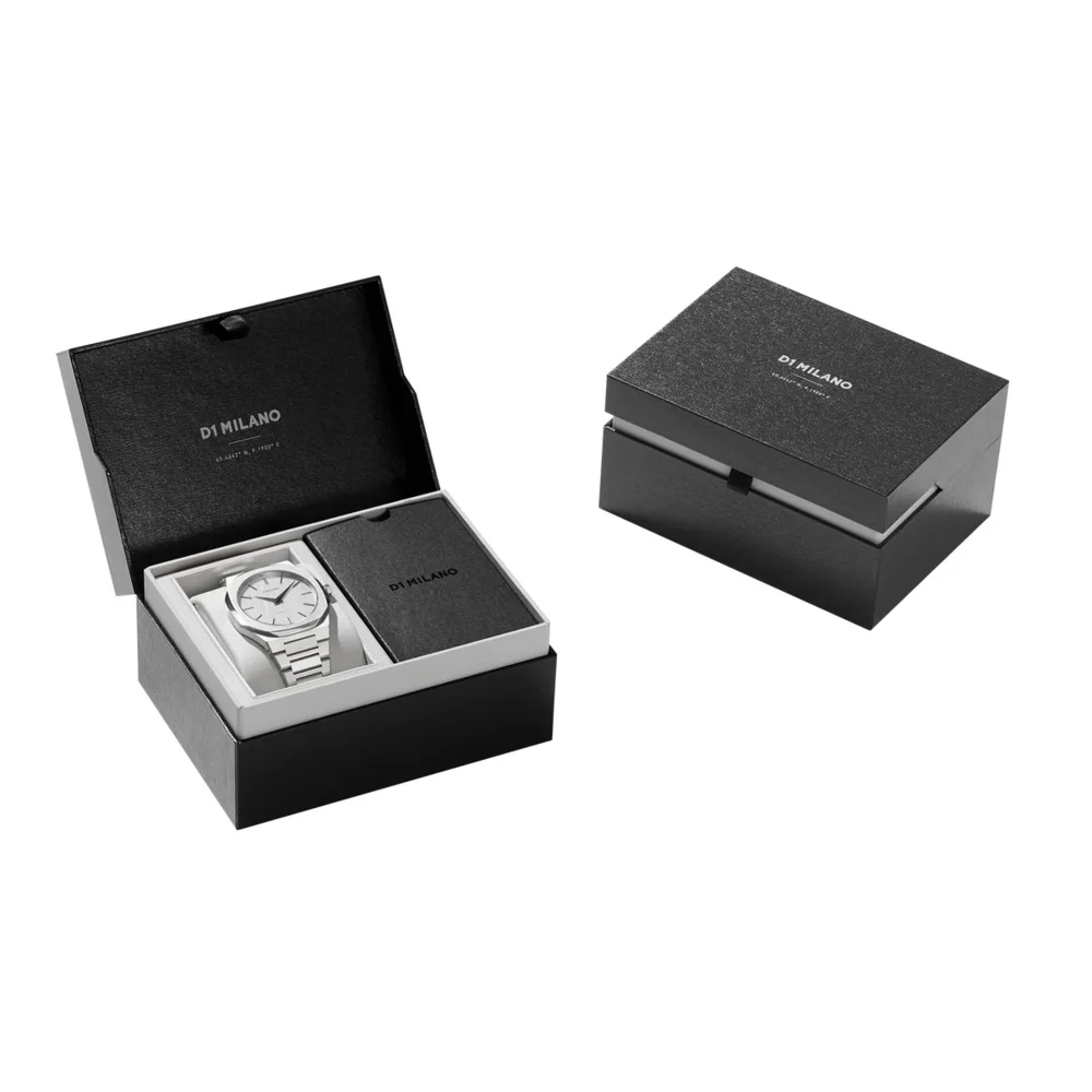 Men Ultra Thin Silver Watch - Image 6