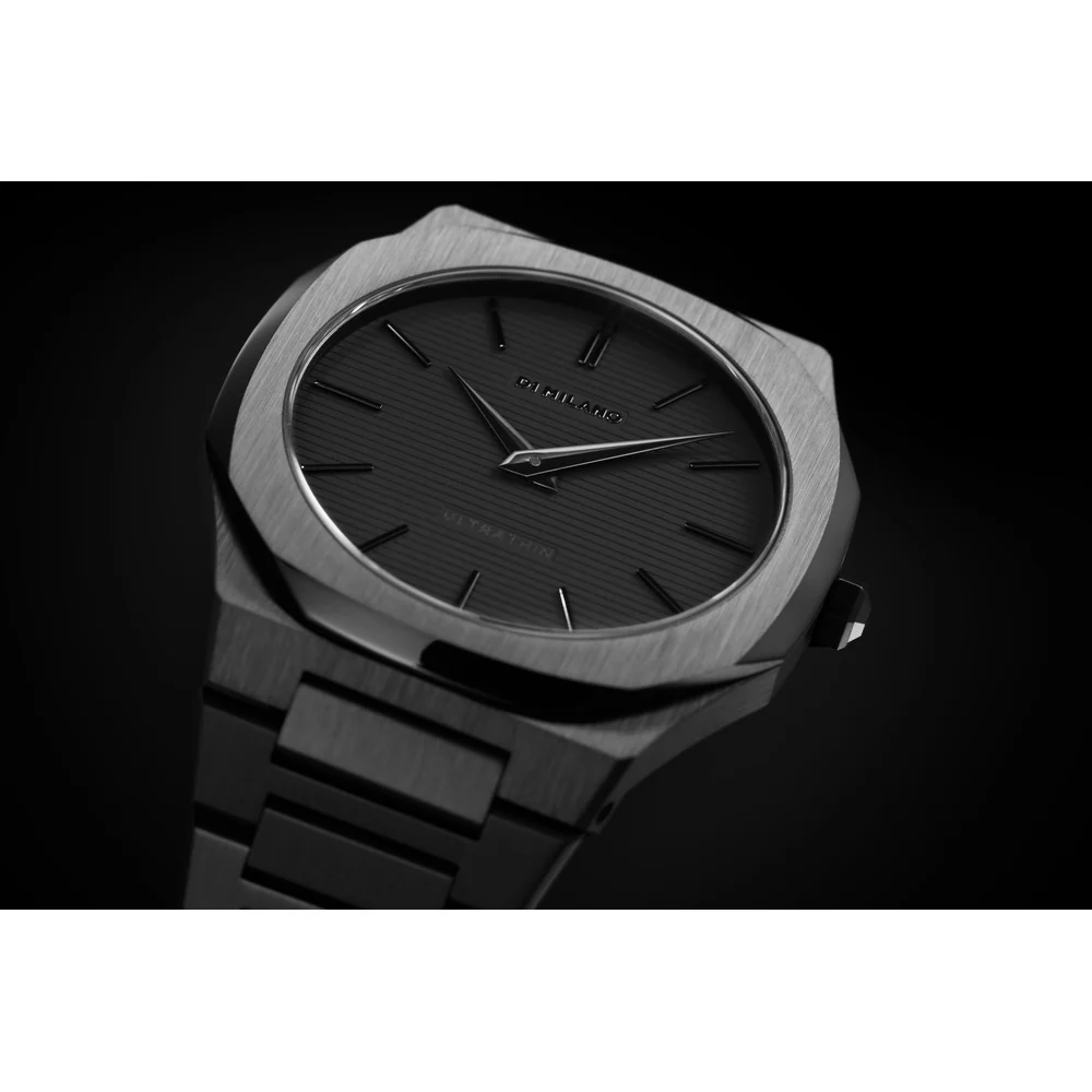 Men Ultra Thin Black Watch - Image 3