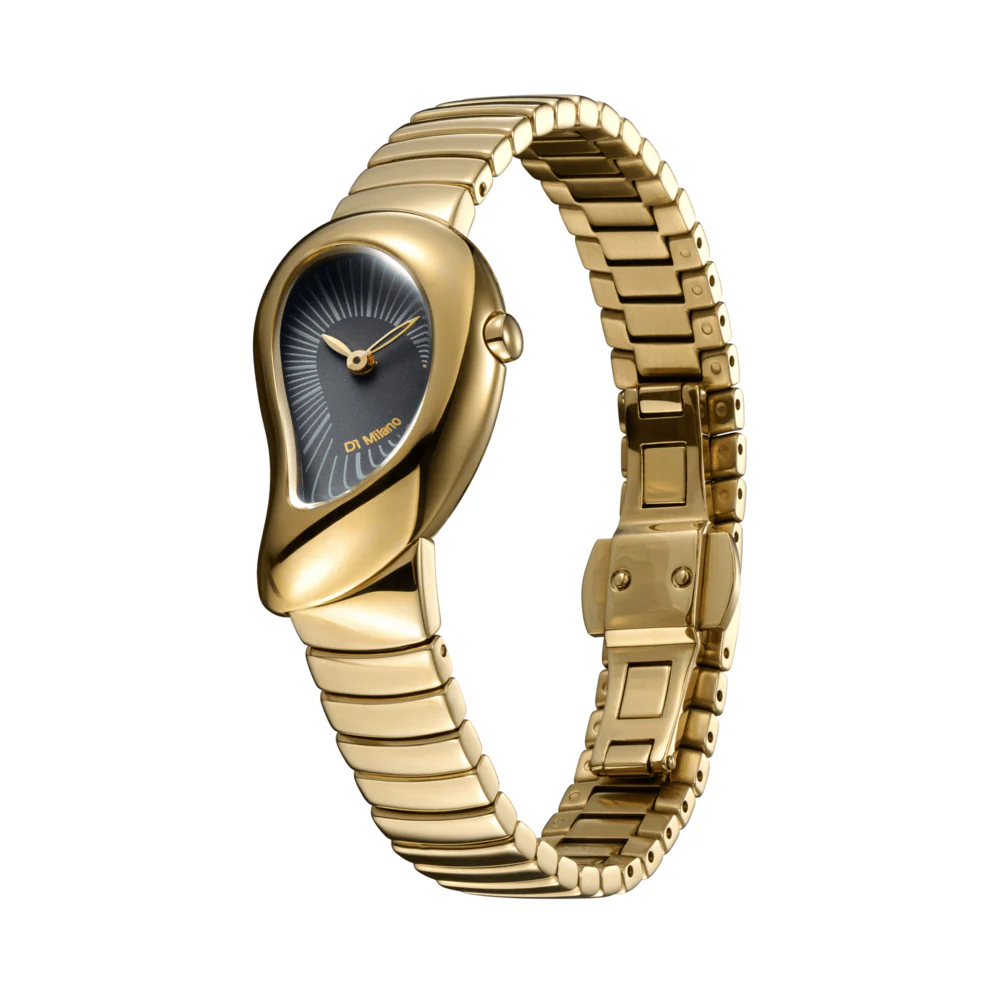 Women Drop Essence Golden Watch - Image 3