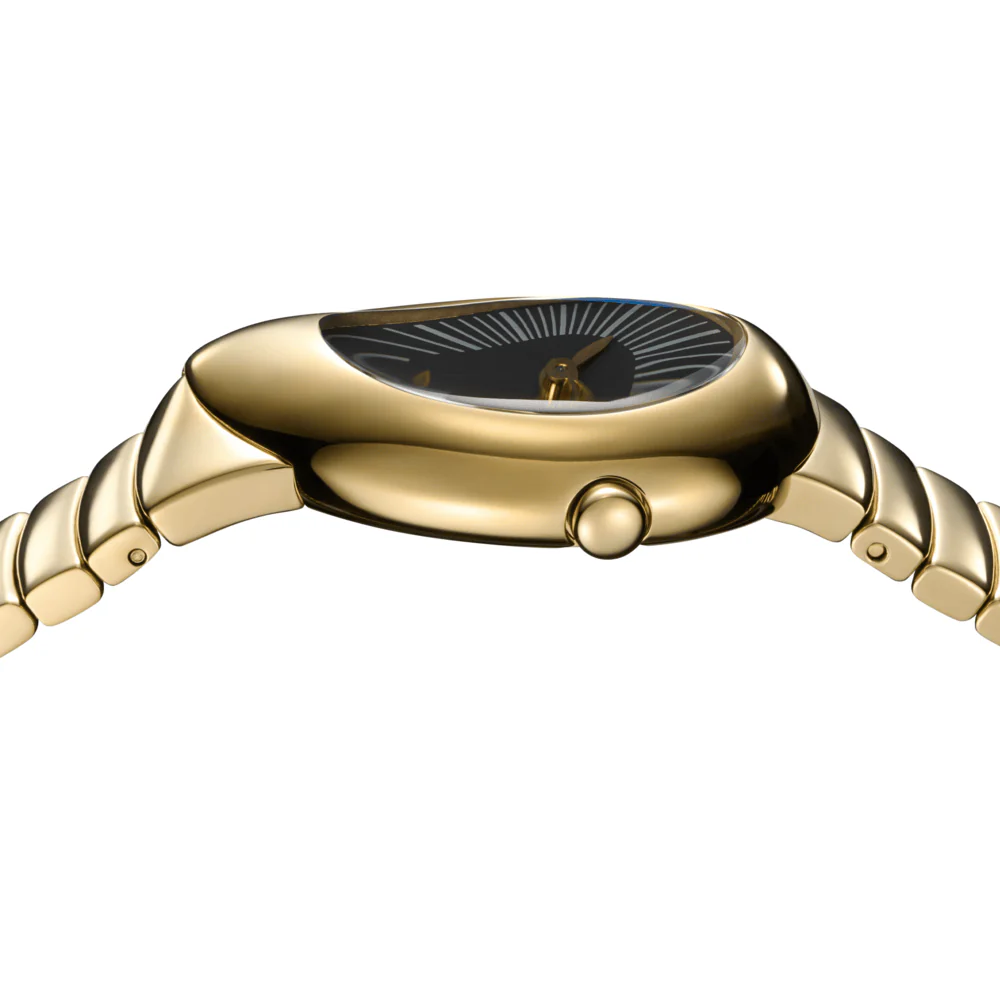 Women Drop Essence Golden Watch - Image 4