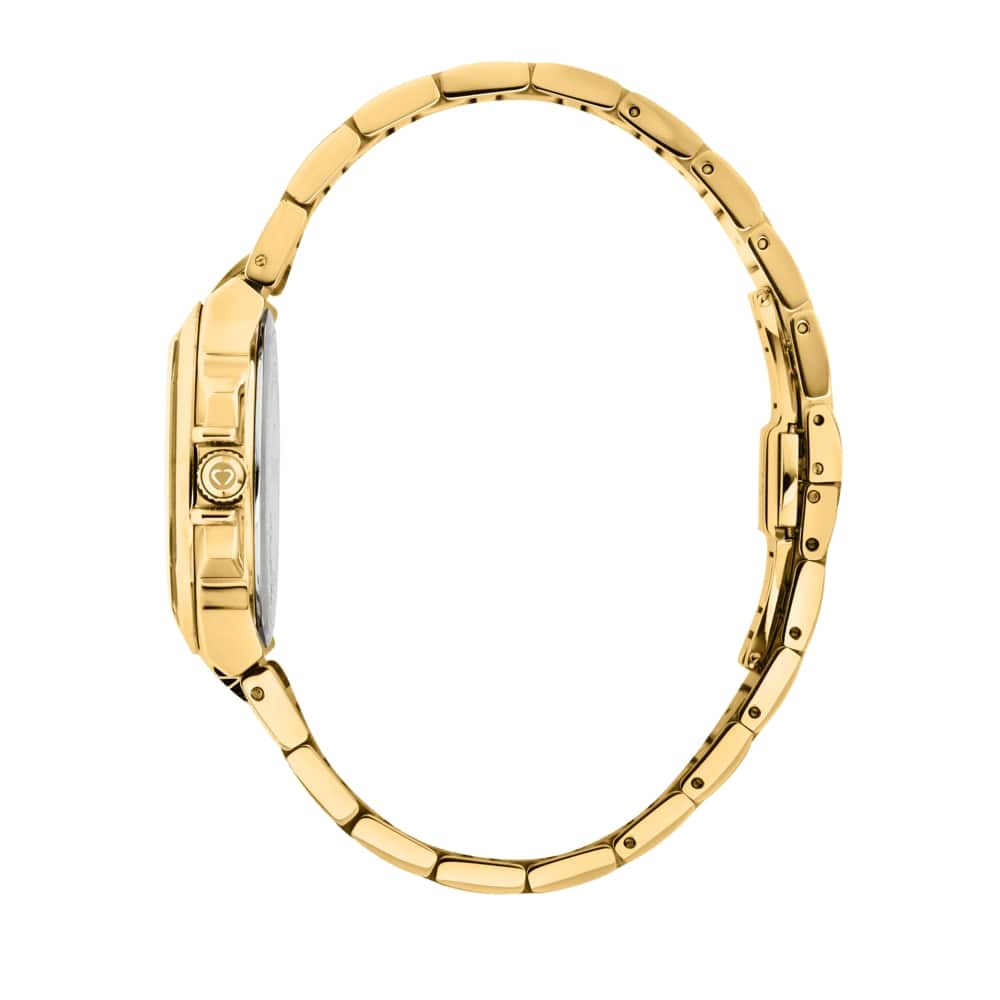 Women Faceted Gold Watch - Image 5