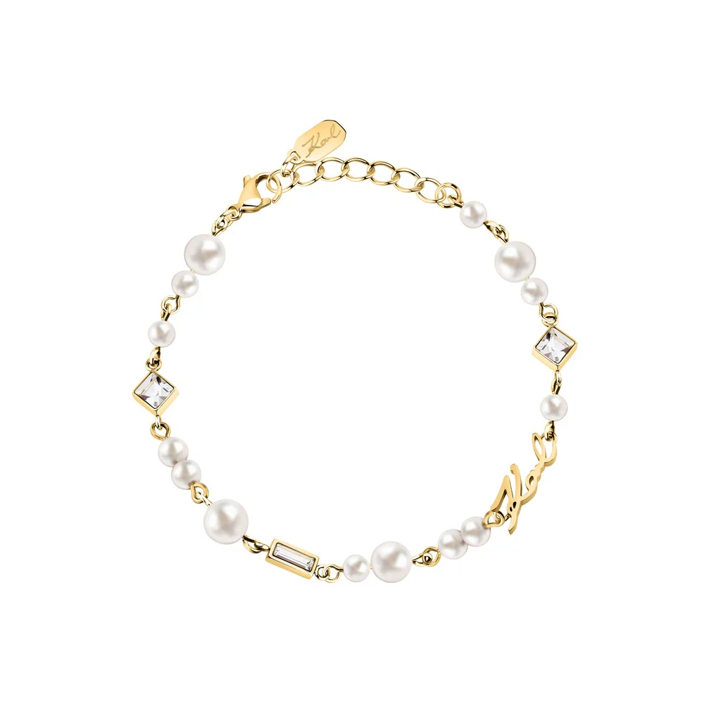 Women Pearl Gold Bracelet - Image 2