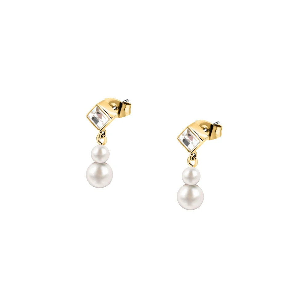 Women Pearl Gold Earring - Image 2