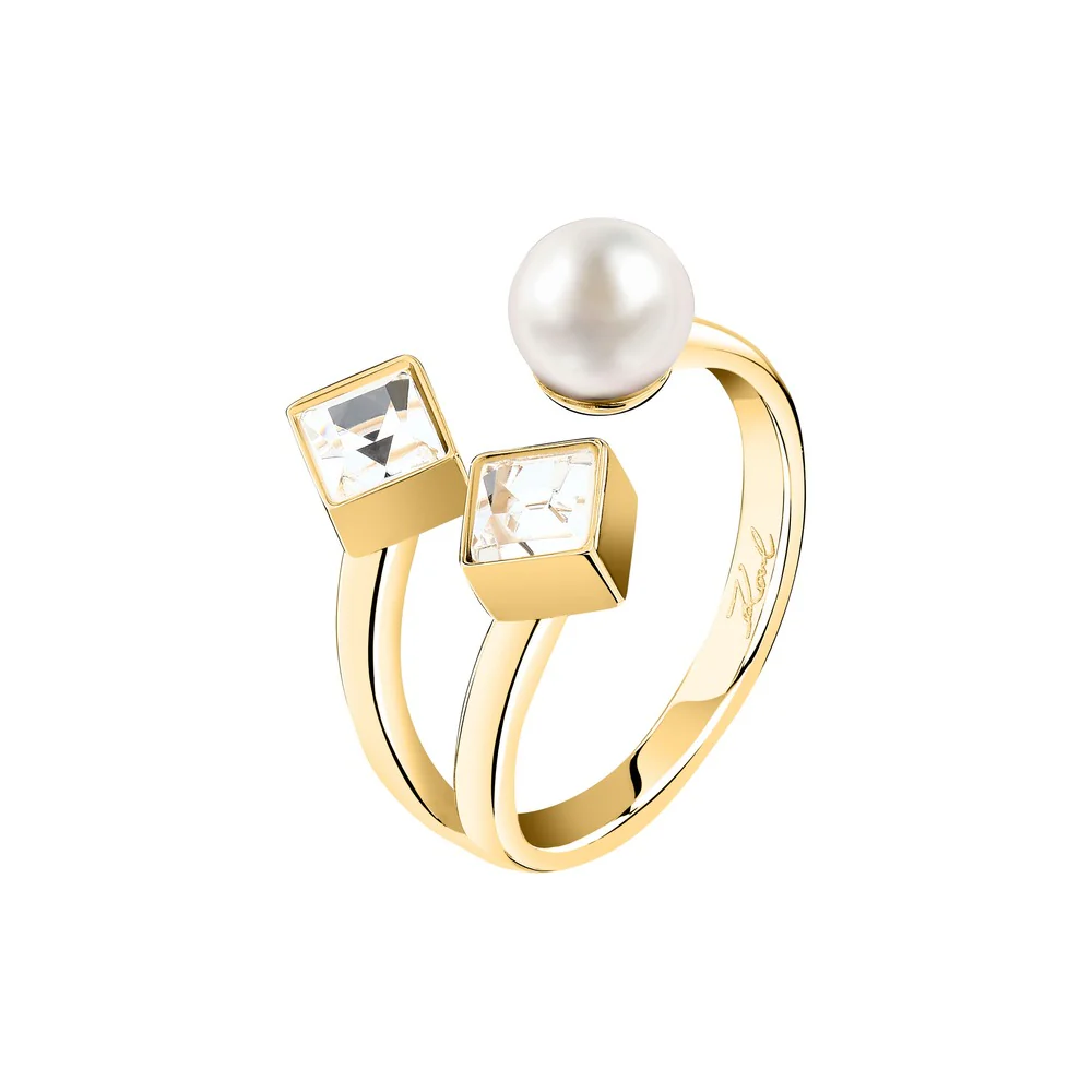Women Pearl Gold Ring - Image 2