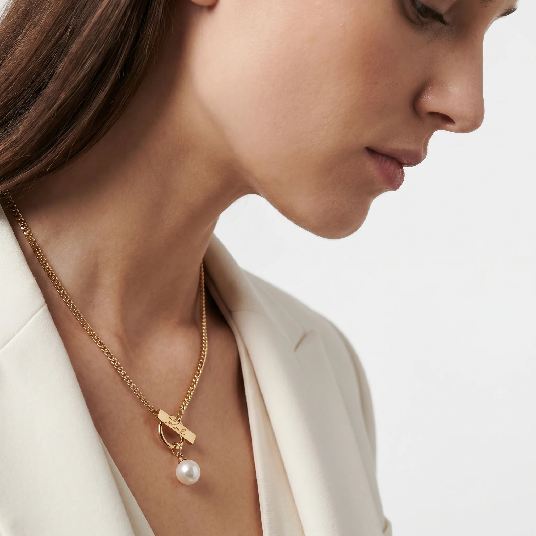 Women Pearl Necklace - Image 3