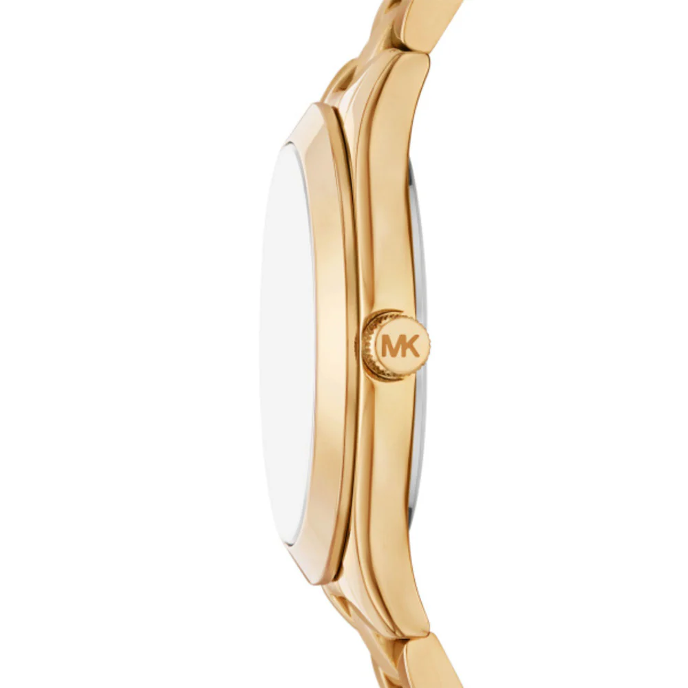 Women Slim Runway Gold Watch - Image 3