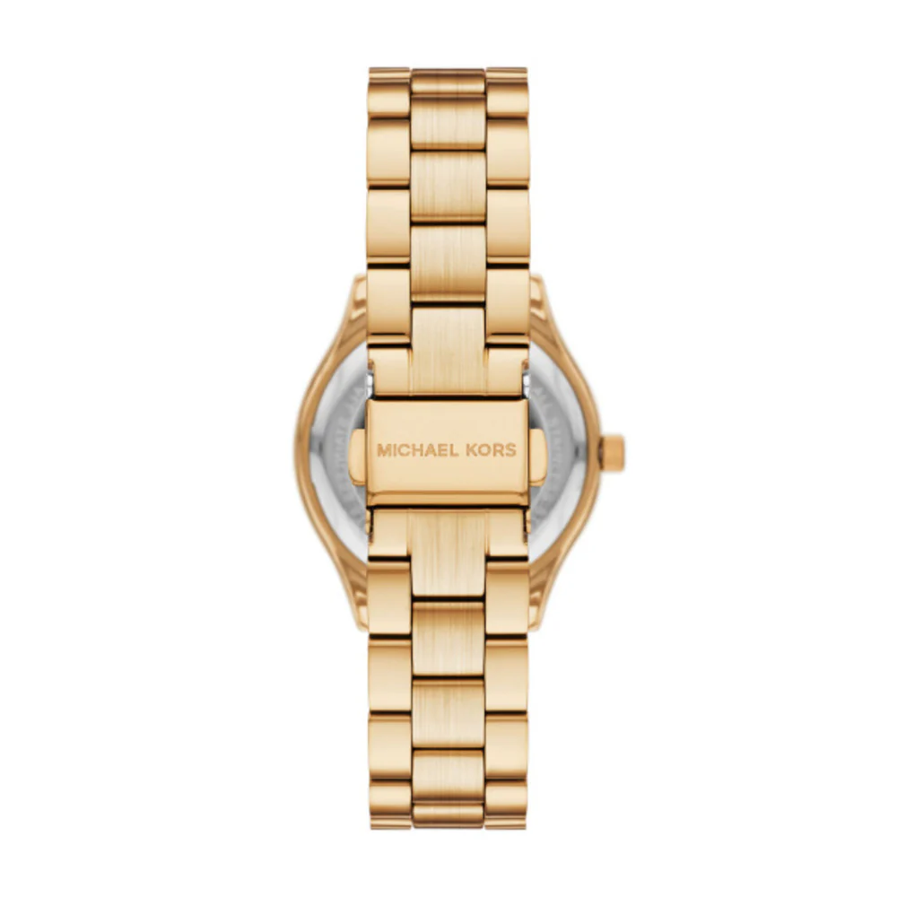 Women Slim Runway Gold Watch - Image 4