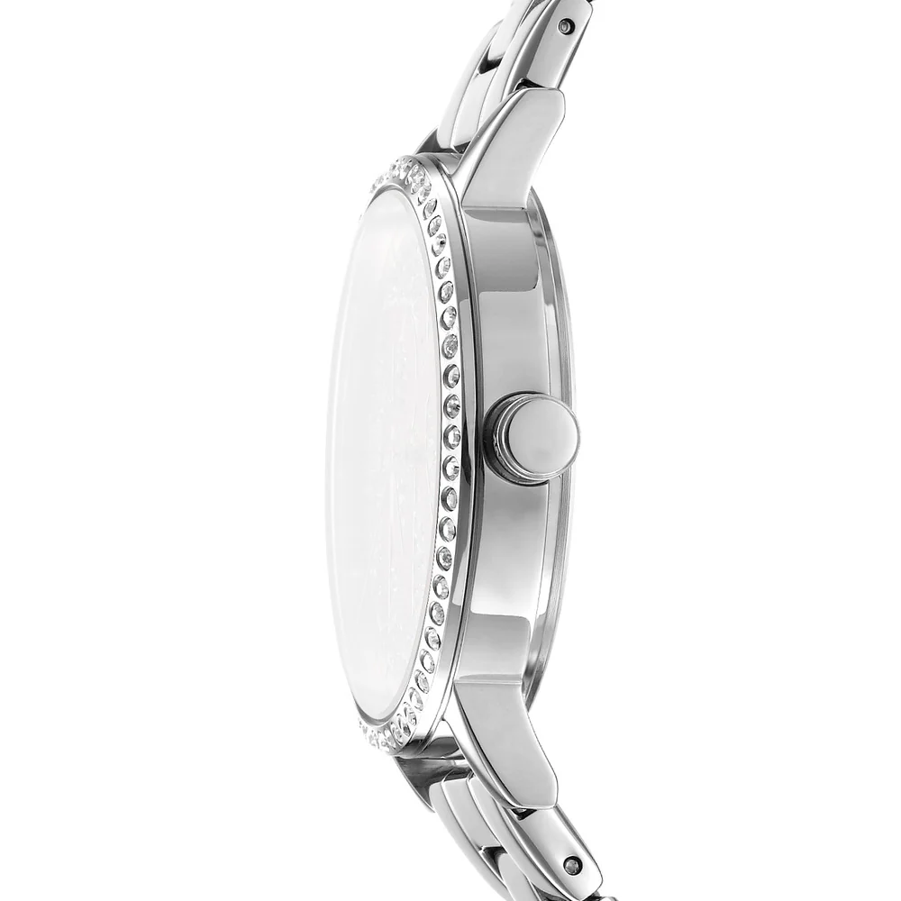 Women Soho Logo Silver Watch - Image 3