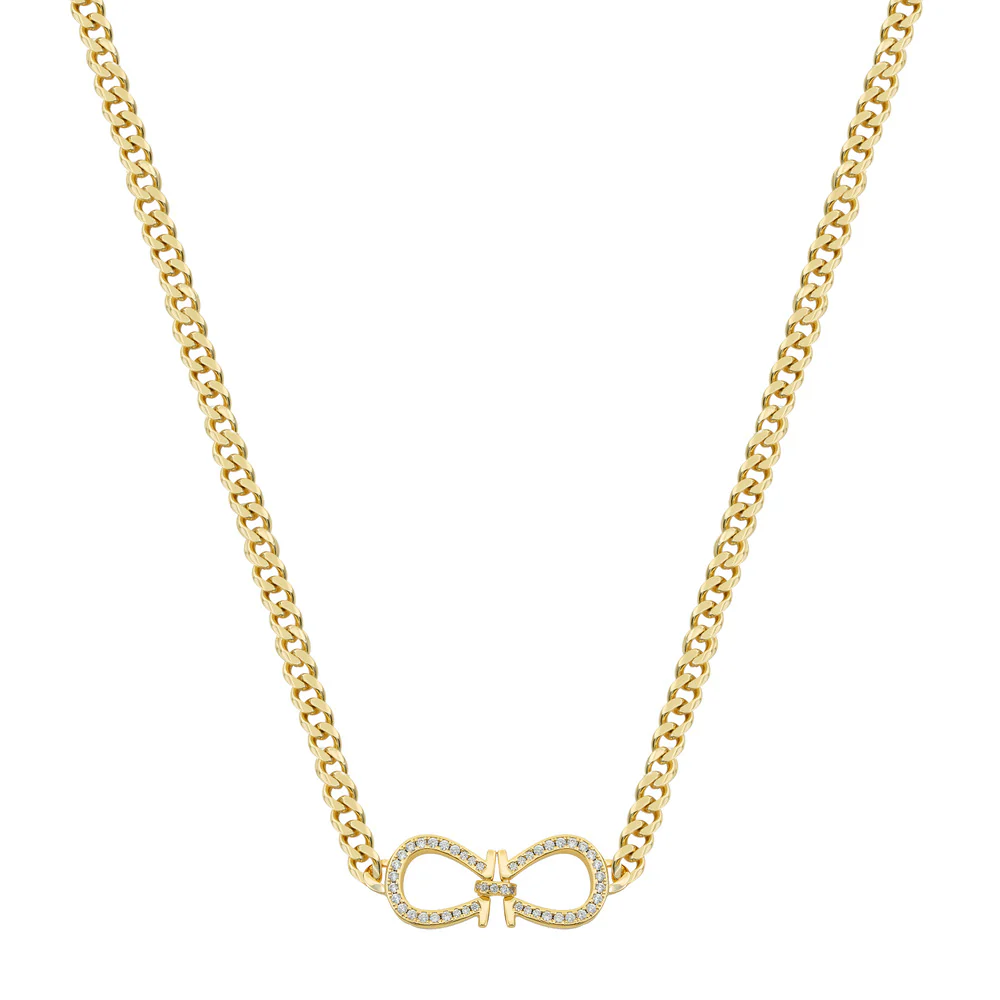 Women Solitaire Crystal Blue Necklace - Image 2