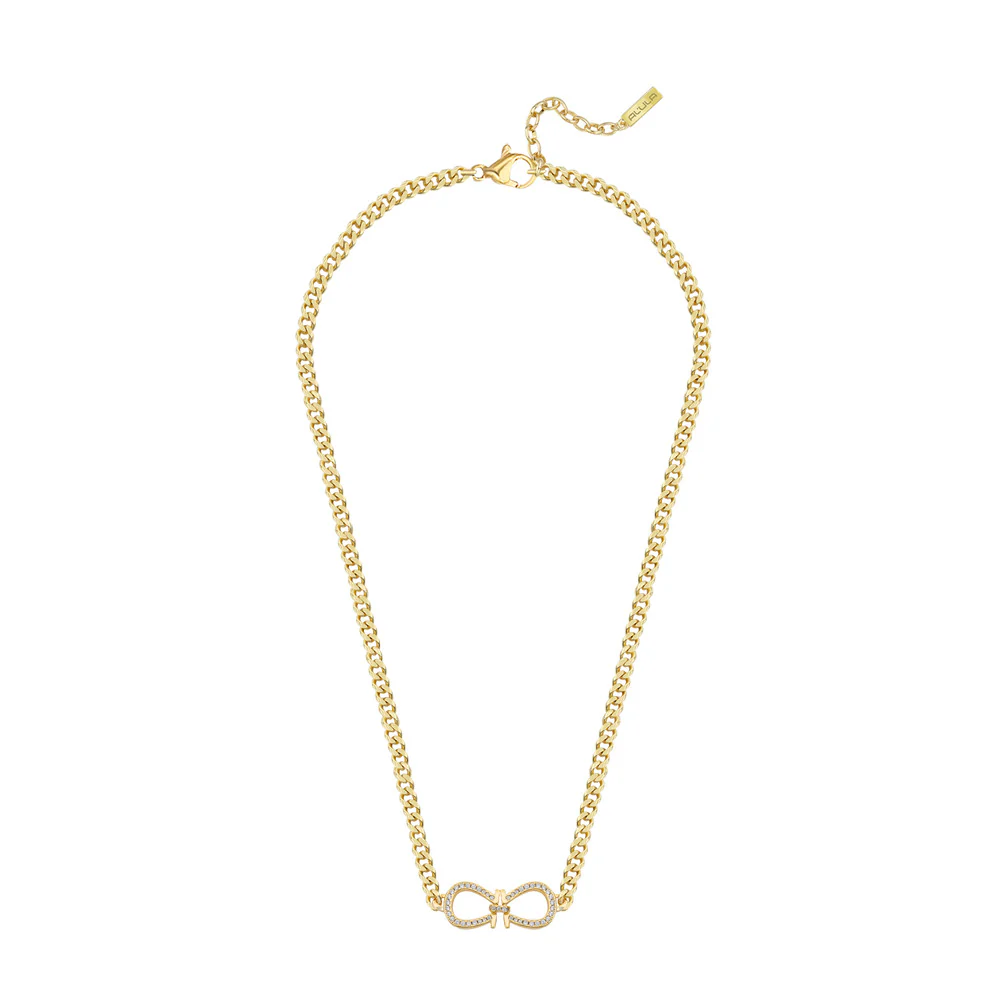 Women Solitaire Crystal Blue Necklace - Image 4