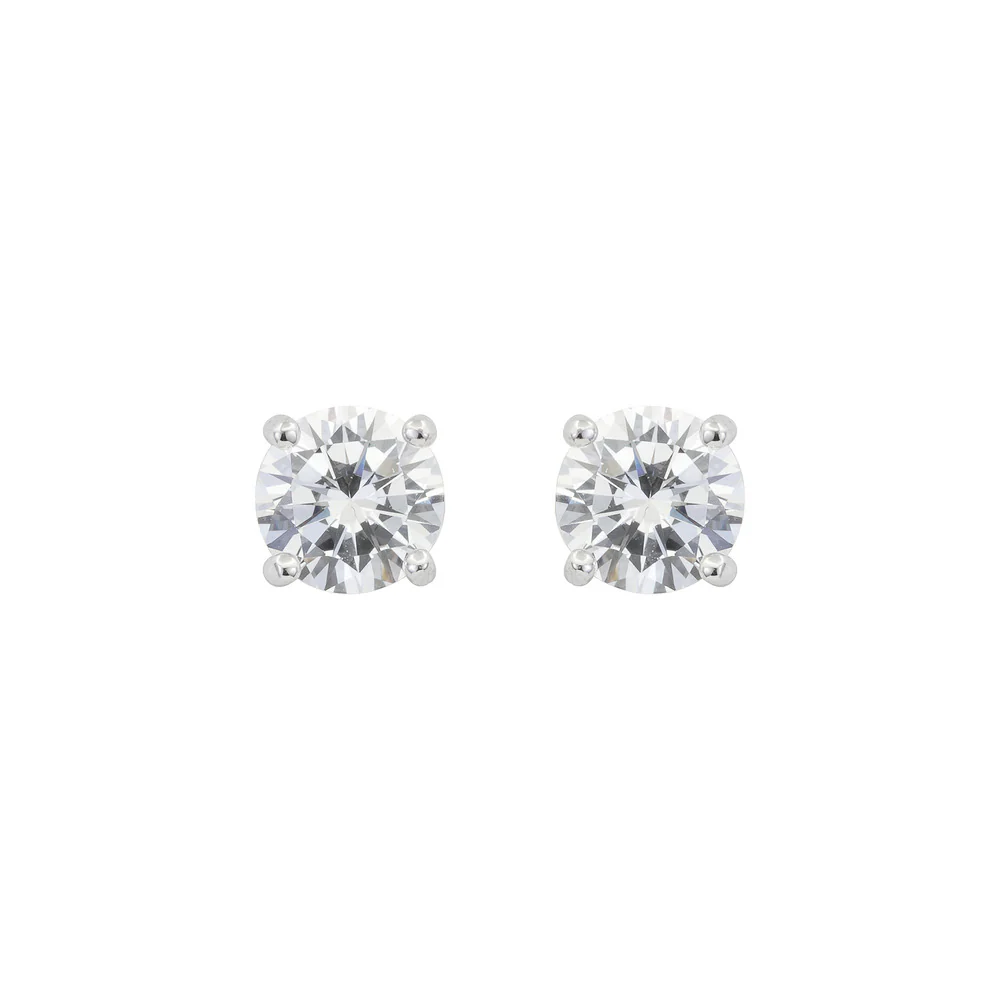 Women Solitaire Crystal Earring - Image 2