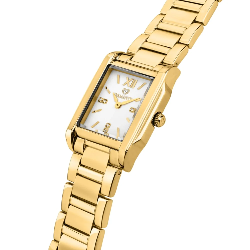 Women Square Gold Watch - Image 3