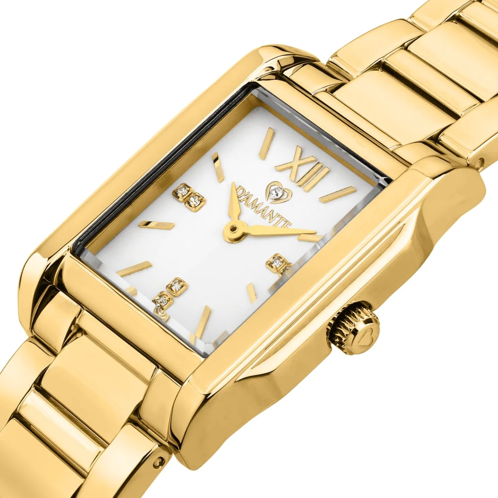Women Square Gold Watch - Image 4