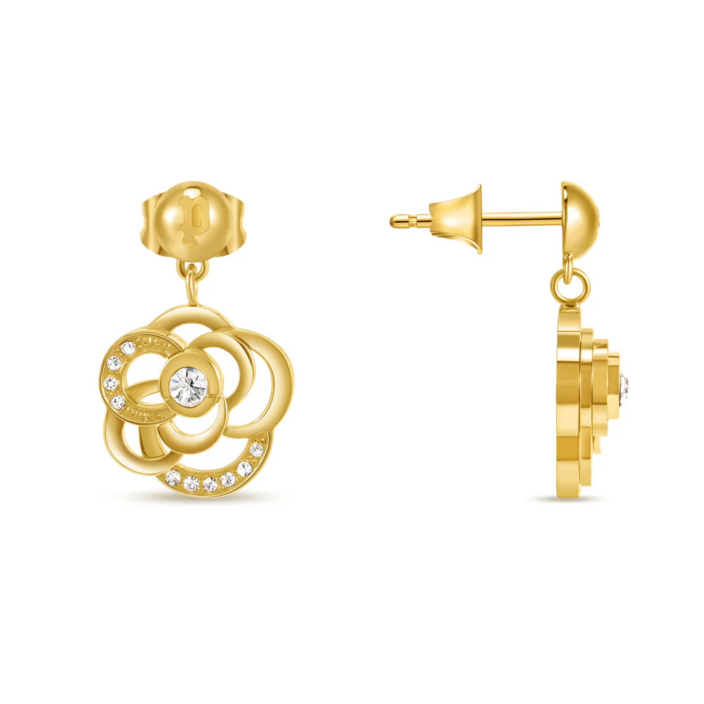 Women Stonerose Gold Earring - Image 3