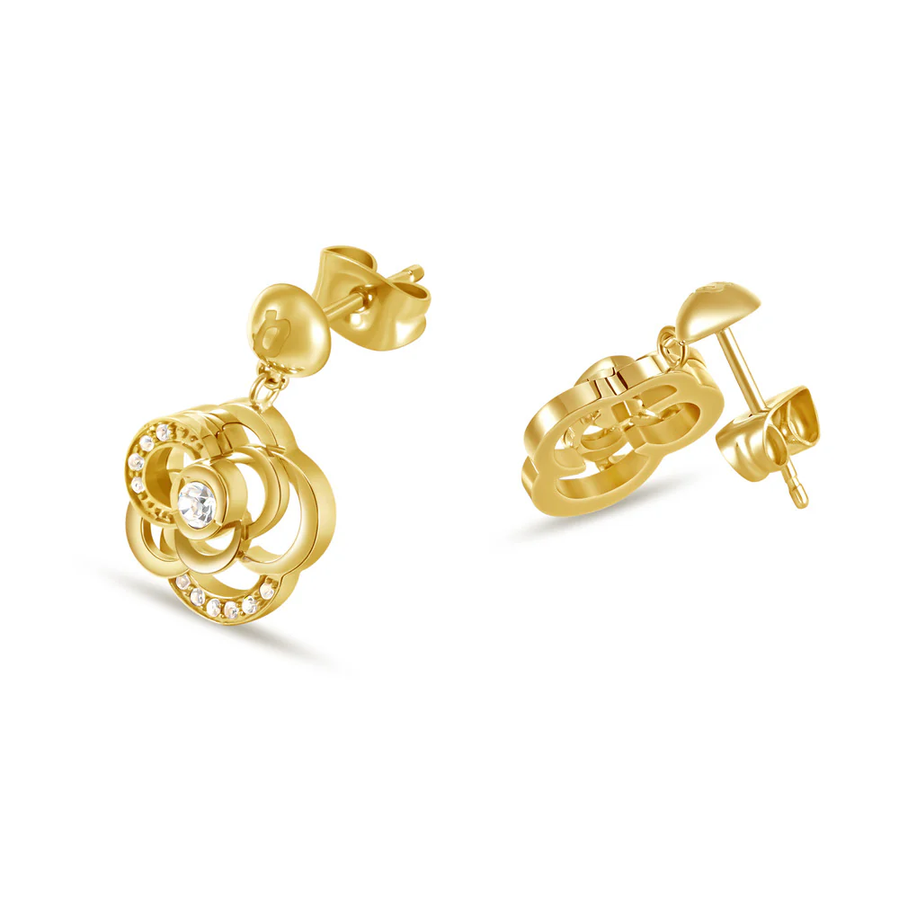Women Stonerose Gold Earring - Image 4