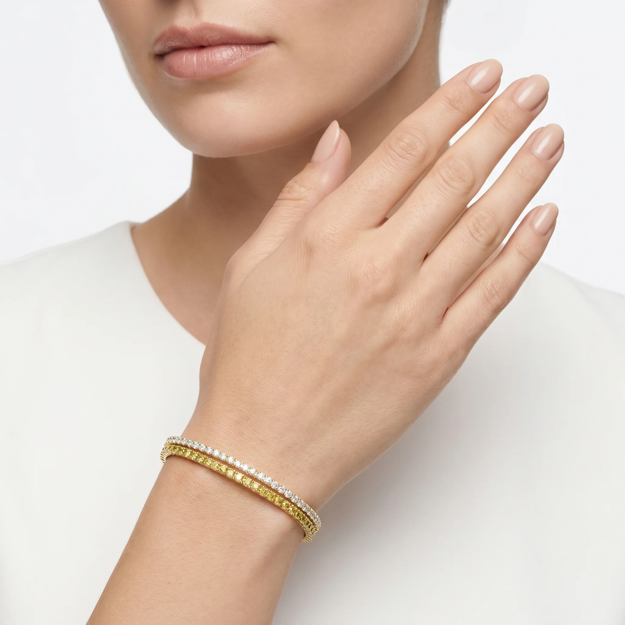 Women Two Tone Bracelet