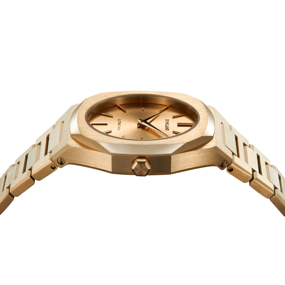 Women Ultra Thin Golden Watch - Image 4