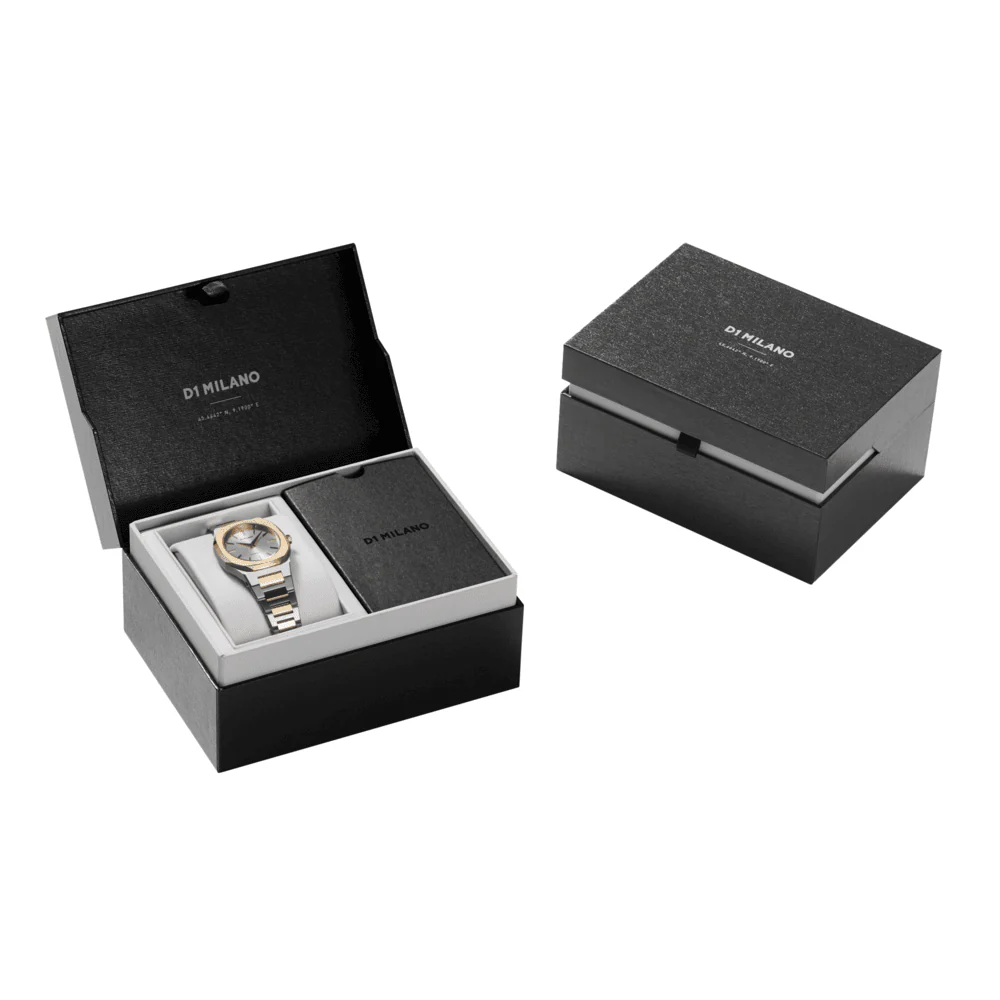 Women Ultra Thin Two Tone Watch - Image 6